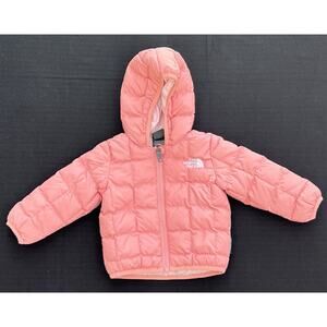 THE NORTH FACE Reversible Perrito Hooded Jacket Pink Baby Size 3-6 Months